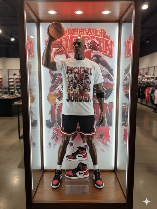 Hanes Other - 🏀NWOT-Hanes White Michael Jordan T-Shirt with Red Logo Tag
